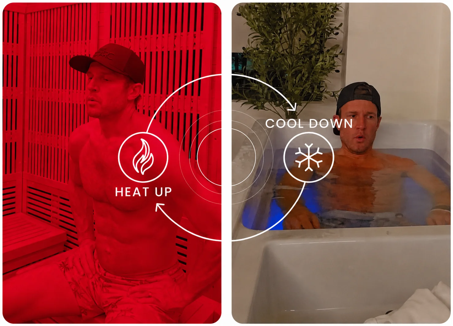 Contrast therapy — heat and cold at The PARC