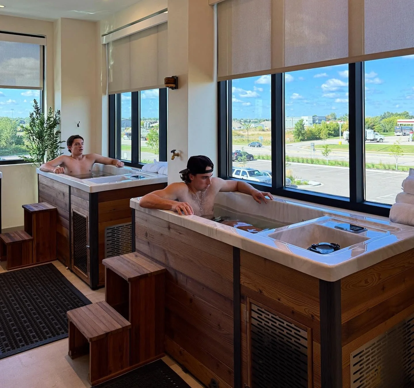 Recovery — sauna and cold plunge at The PARC